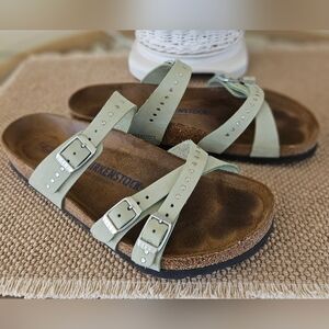 Birkenstock Womens Franca Sandal - Light Green